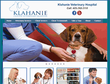 Tablet Screenshot of klahanievet.com